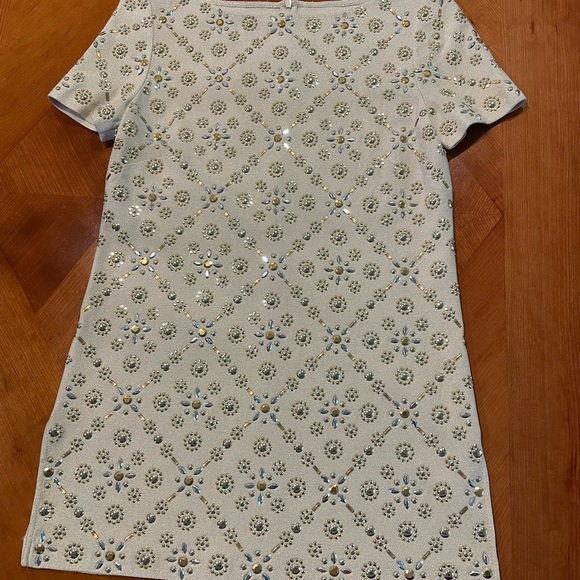 St.John Couture tunic. Never been worn. Silver and gold embellishment. - Picture 2 of 3